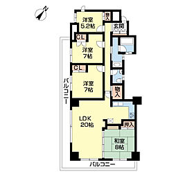 紫塚メゾン 2階4LDKの間取り