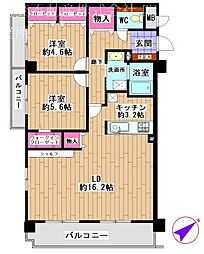 間取図画像 2LDK