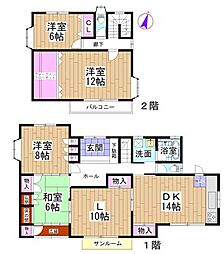 桜台1丁目 4LDKの間取り