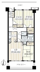 サンマンションアトレ旭が丘3番館 3LDKの間取図画像