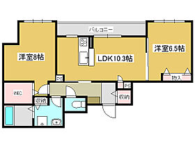 兵庫県高砂市米田町古新（賃貸マンション2LDK・2階・63.13㎡） その2