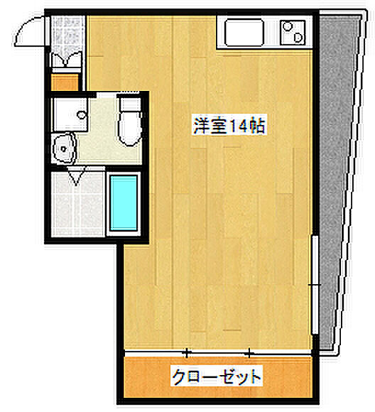 兵庫県神戸市灘区篠原本町2丁目(賃貸アパート1K・1階・28.00㎡)の写真 その2