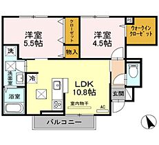 兵庫県姫路市大津区平松（賃貸アパート2LDK・1階・51.46㎡） その2