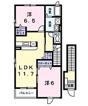 兵庫県神戸市須磨区東落合3丁目（賃貸アパート2LDK・2階・58.86㎡） その2