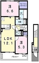 兵庫県神戸市垂水区本多聞2丁目（賃貸アパート2LDK・2階・58.99㎡） その2