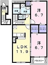 兵庫県姫路市阿保（賃貸アパート2LDK・2階・61.73㎡） その2