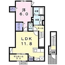 兵庫県姫路市大津区天満（賃貸アパート1LDK・2階・52.04㎡） その2