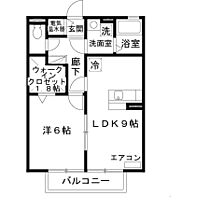 兵庫県姫路市広畑区蒲田2丁目（賃貸アパート1LDK・2階・40.29㎡） その2