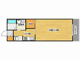 兵庫県姫路市飾磨区下野田2丁目（賃貸アパート1K・1階・32.17㎡） その2