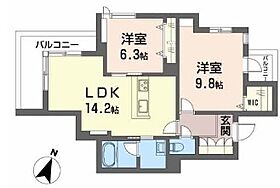 兵庫県神戸市垂水区桃山台2丁目（賃貸アパート2LDK・2階・67.14㎡） その2