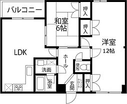 グランドサンピア 2LDKの間取図画像
