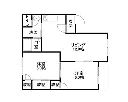 間取図画像 2LDK