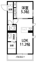 間取図画像 1LDK