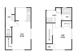 アークフィールド泉が丘 1LDKの間取図画像