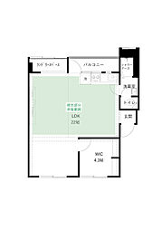 イデアルノース ワンルームの間取図画像