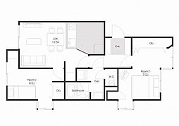 トワイライト泉が丘 2LDKの間取図画像