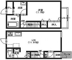 グラシアス303 1LDKの間取図画像