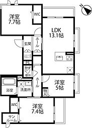ブルームレジデンス 3LDKの間取図画像