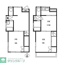コーポむらやま 1階3Kの間取り