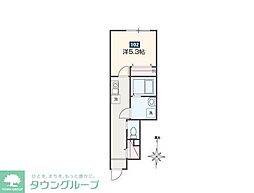 del Cielo小平 102 1階1Kの間取り