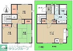 LUNA COURT 1階3LDKの間取り
