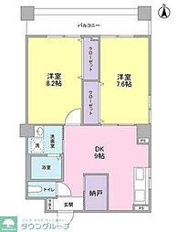 Village　Ide 4階2DKの間取り