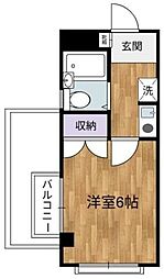 ハイムカトレア田無2 1Kの間取図画像