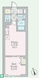 エルファーロ国分寺 1LDKの間取図画像