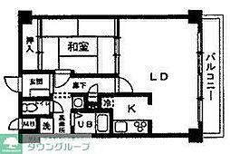 メゾンクレール 1LDKの間取図画像
