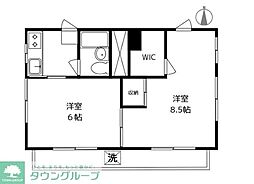 セフィール久美 2Kの間取図画像