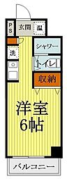 マーベラスパレス ワンルームの間取図画像