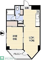 国分寺司ハイツ 1LDKの間取図画像