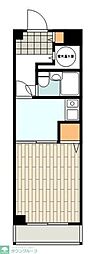 ネオコーポ高円寺 1Kの間取図画像