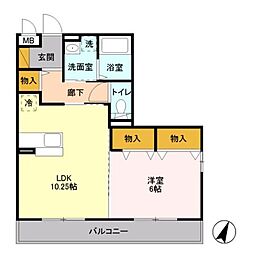 間取図画像 1LDK