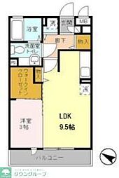 JR東海道本線 戸塚駅 バス11分 原宿下車 徒歩3分の賃貸アパート 2階1LDKの間取り