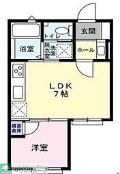 ザ・ガーデン フィールド 2階1LDKの間取り