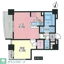 ケインズ湘南2 1LDKの間取図画像