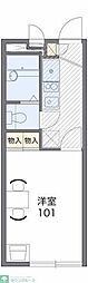 レオパレスグレイスSHINO 1Kの間取図画像