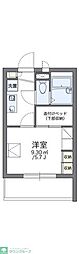 レオパレスクレストSHINO 1Kの間取図画像
