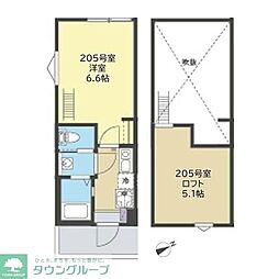 グローブテラス金沢文庫 1Kの間取図画像