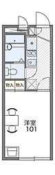 レオパレスアヴァンセ 1Kの間取図画像