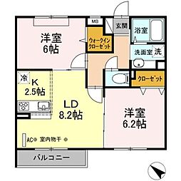 エクレール原宿 2LDKの間取図画像