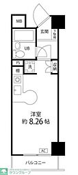 ペルソナージュ横浜 ワンルームの間取図画像