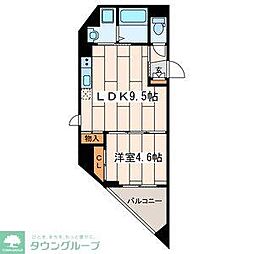 メゾン青空東戸塚 1LDKの間取図画像