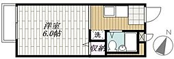 メゾン・アリスト ワンルームの間取図画像