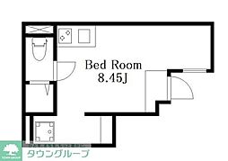 AKATSUKI Arc Terrace ワンルームの間取図画像