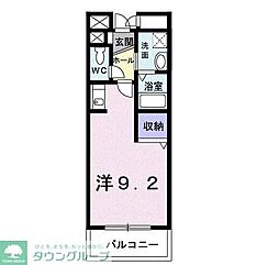 ユタカビル ワンルームの間取図画像