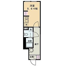 シロンコート杉並 ワンルームの間取図画像