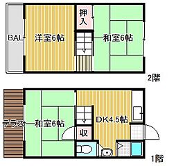 小山荘 3DKの間取図画像