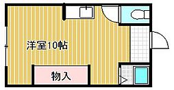 ヴィラ守山 ワンルームの間取図画像